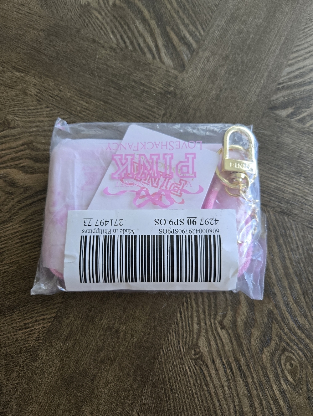 PINK x LoveShackFancy NWT Card Case Wallet Card Holder Keychain in beaux icons - Picture 5 of 5
